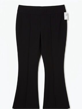 Maurices 1X Long Black Ponte Flare Pants